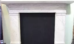 marble fireplace restored